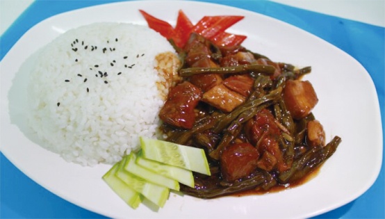 180ｇ干豆角烧肉